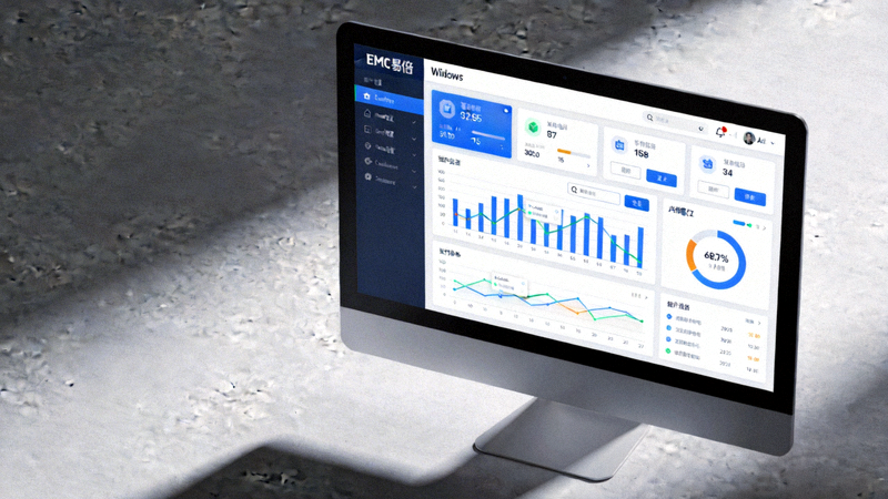Windows电脑屏幕上显示EMC易倍应用程序界面